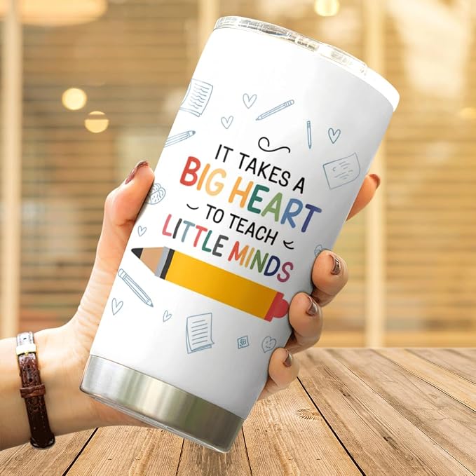 CUBICER Colorful Crayon Teacher Quote Design 20 Oz Tumbler - Image 4