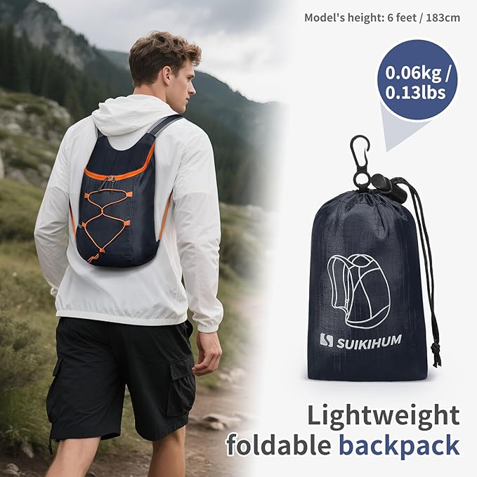 20L Hiking-Daypack Lightweight Foldable Travel Packable Backpack - Image 2