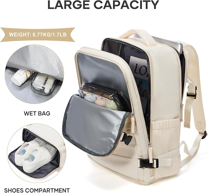 coowoz Travel Backpack For Women Men, Carry On Backpack, Hiking Backpacks - Image 5