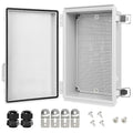 LeMotech Electrical Box, IP67 Waterproof Hinged Cover Stainless Steel Latch by LeMotech