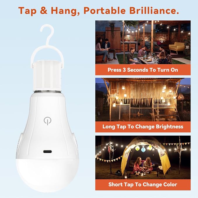Neporal MagicGlow Rechargeable Light Bulbs - Image 5