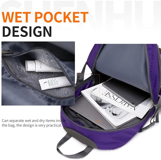 40L Hiking Backpack Lightweight Daypack Waterproof Travel Camping Backpack - Image 2