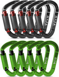 FVW Auto Locking Rock Climbing Carabiner Clips, Professional 25KN Heavy Duty by FVWELECTRICLUNCHBOX