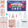 PTEROMY 100 Piece Mini First Aid Kit, Portable Small Emergency Kits Compact 1st by PTEROMY