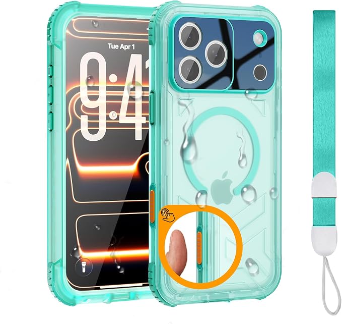 for iPhone 17 Pro Waterproof Case, Fit by EVCING
