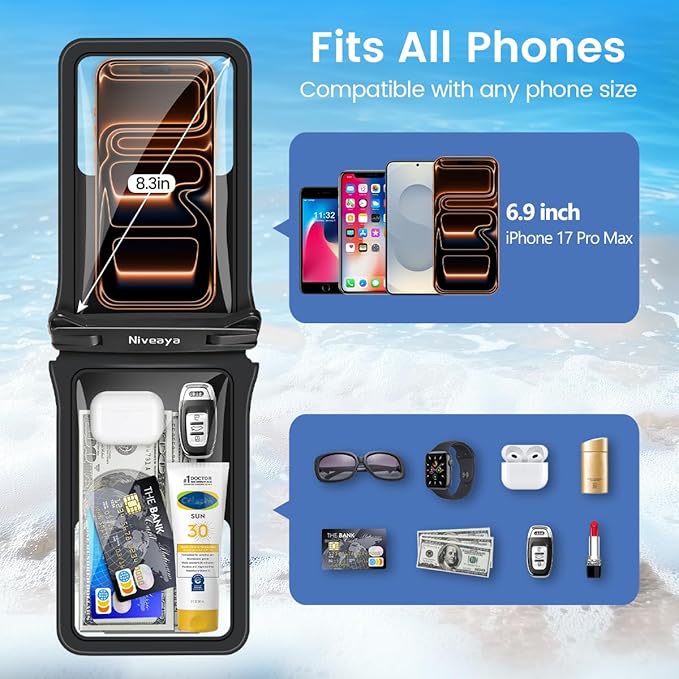 Niveaya Double Space Waterproof Phone Pouch - Image 3