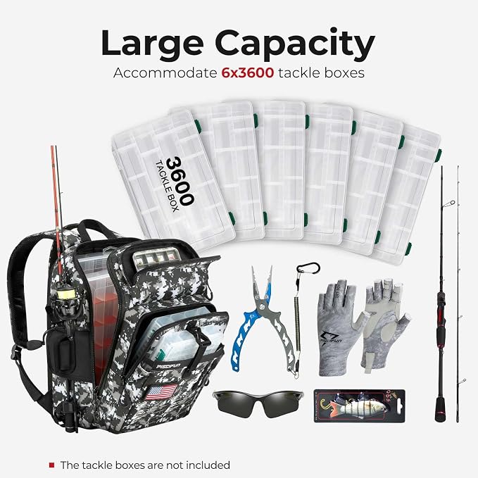 Piscifun Fishing Tackle Backpack - Image 7