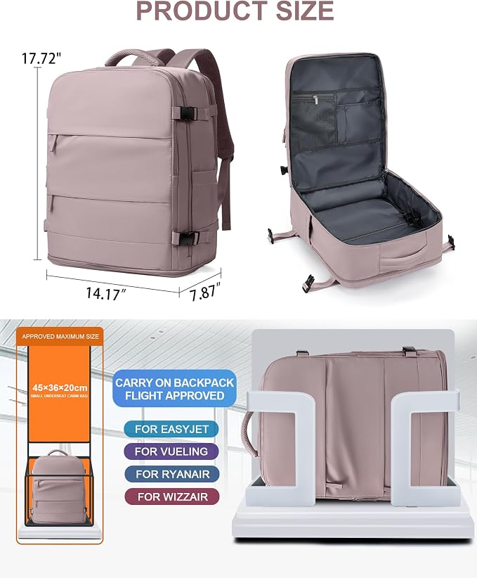 coowoz Large Travel Backpack Carry On - Image 3