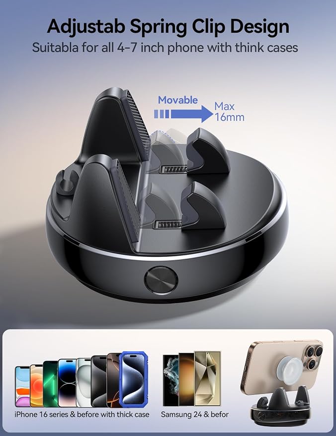 JOYROOM Car Phone Holder Mount, 360° Adjustable & Avoid Sun Glare Phone Holder - Image 8