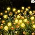 Solar Garden Lights Outdoor, 4 Pack 32 LED, Solar Swaying Dandelion Bee Lights by EEW