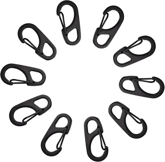 SWATOM Small Mini Carabiner Clip Tiny Spring Snap Hook Keychains Micro - Image 5