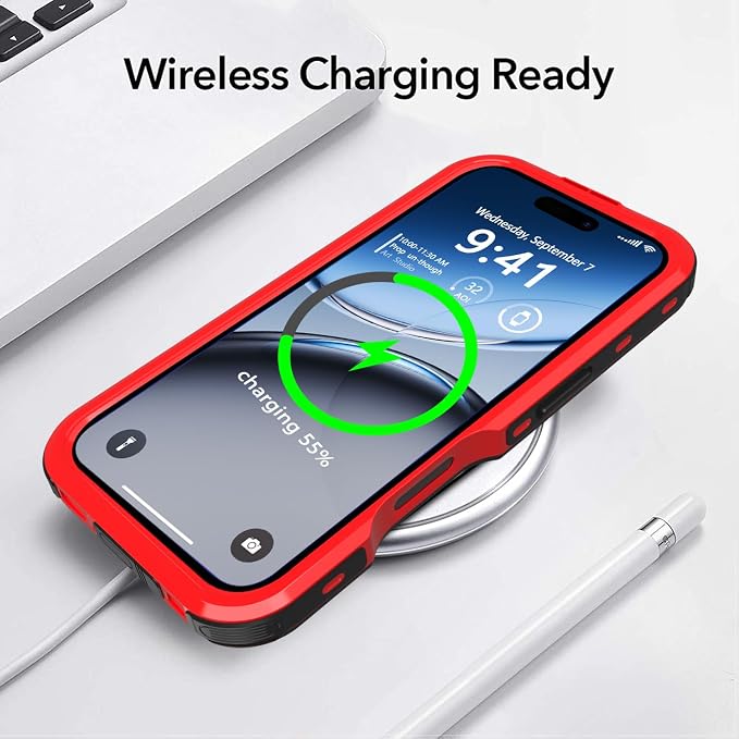 for iPhone 16 Pro Max Case Waterproof, Full-Body Hard Case Built-in - Image 7