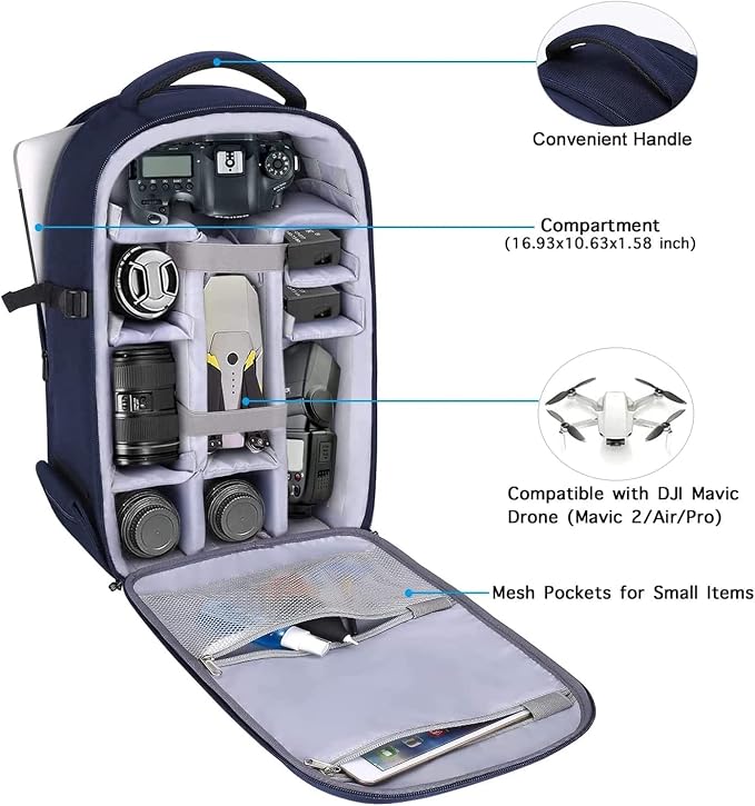 MOSISO Camera Backpack, DSLR/SLR/Mirrorless Photography Camera Bag 15-16 inch - Image 2