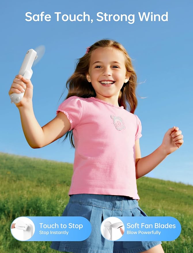 JISULIFE Handheld Fan 8 Plus: All-in-One Mini Fan - Image 7