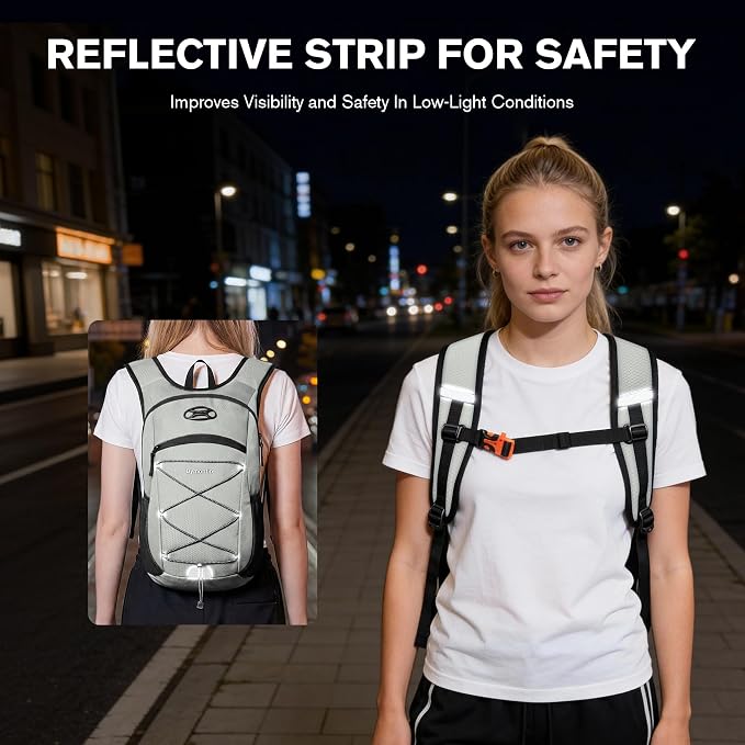 Ultra-Light Soft Daypack 15L/20L, Cushioned Breathable Back Panel Backpack - Image 4