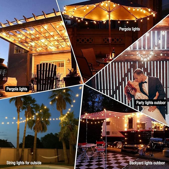 Outdoor String Lights Waterproof Patio Lights 200FT - Image 7