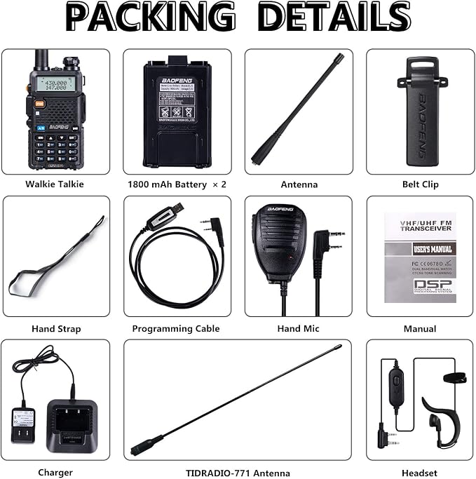 BaoFeng UV-5R 8 Watt Ham Radio BaoFeng Radio - Image 7