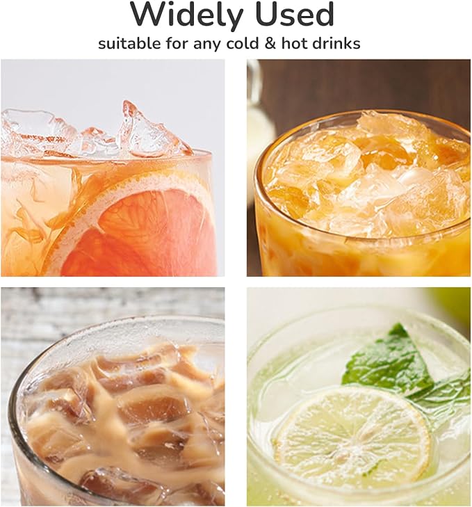 2PCS Glass Cups With Lids And Straws, Iced Coffee Cup, 15Oz/450ml Iced Coffee - Image 5