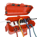 Flemoon Medium Outdoor Electrical Box, IP54 Waterproof Extension Cord Cover w/6 by FLEMOON