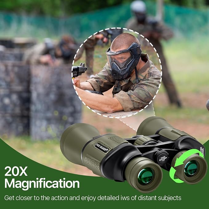 20x50 Hunting Binoculars for Adults High Powered - 28mm Large Eyepiece - Image 7