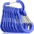 Booms Fishing CC5 Multi-Use Carabiner Clips, 10 Pack 2.7" Small Caribeener Clips by BoomsFishing