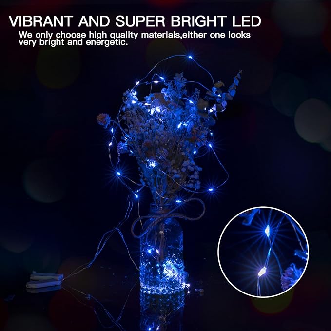 Brightown 12 Pack Led Fairy Lights Battery Operated String Lights Waterproof - Image 5