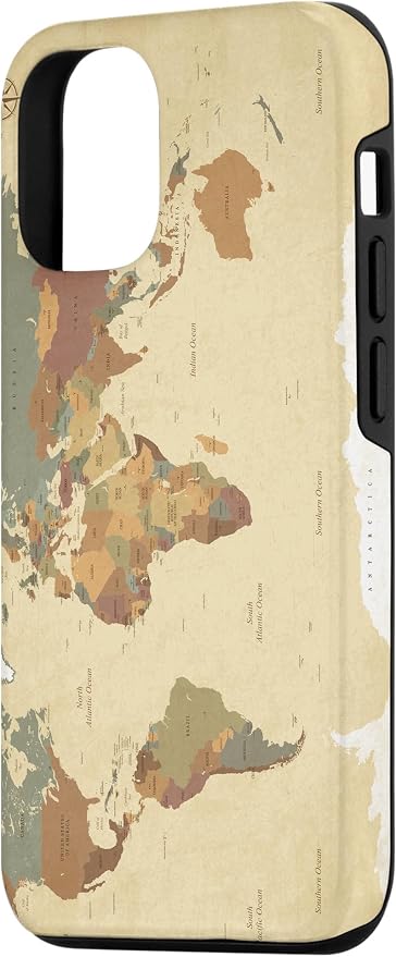 Globe Map Smartphone Cell Cover Gift World Map Pattern Phone Case - Image 2