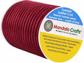 Mandala Crafts Round Genuine Burgundy Leather Cord by MandalaCrafts