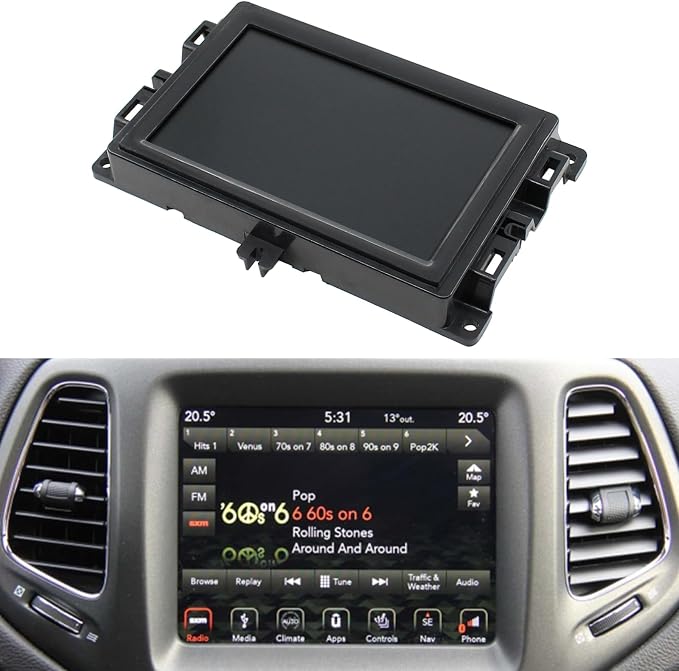 7" Uconnect LCD Display with Bracket LCD Monitor Digitizer Radio Navigation by Unknown