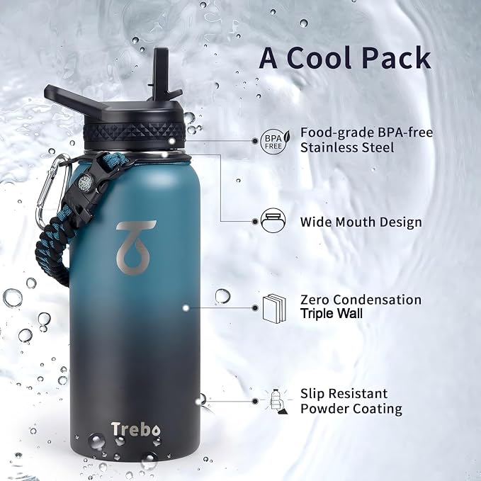 Trebo 32oz Water Bottle Insulated - Image 5