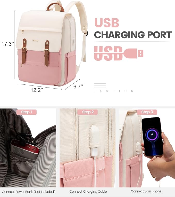 LOVEVOOK Travel Laptop Backpack Purse - Image 5