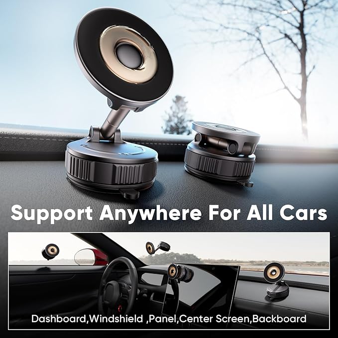 Phone Holders for Your Car, Car Phone Holder for Magsafe 360° Adjustable - Image 2