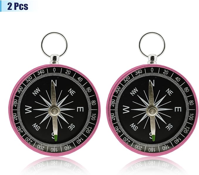 Pocket Compass, 2 Pieces Mini Compass - Image 3