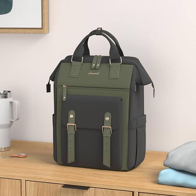 LOVEVOOK Laptop Backpack for Women Work Travel Backpack Purse, Nurse Bags - Image 2
