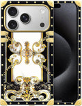 for iPhone 17 Pro Max Case Luxury Golden Decoration by Unknown