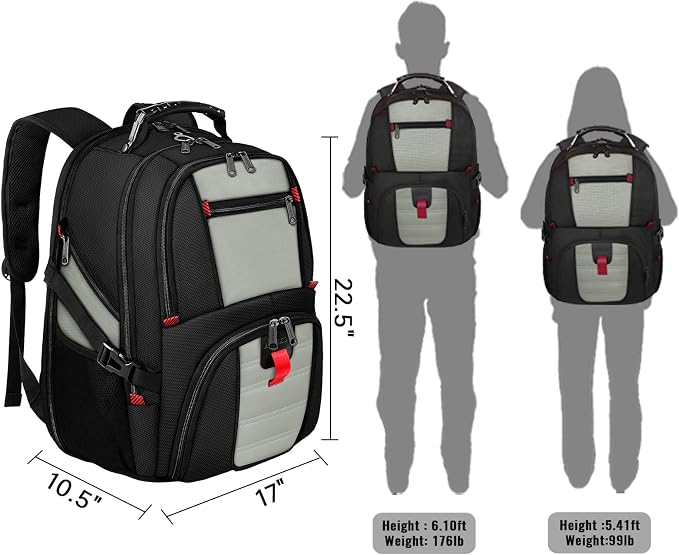 YOREPEK Large Backpack for Men, Extra Large Laptop Backpacks for Men Women - Image 7