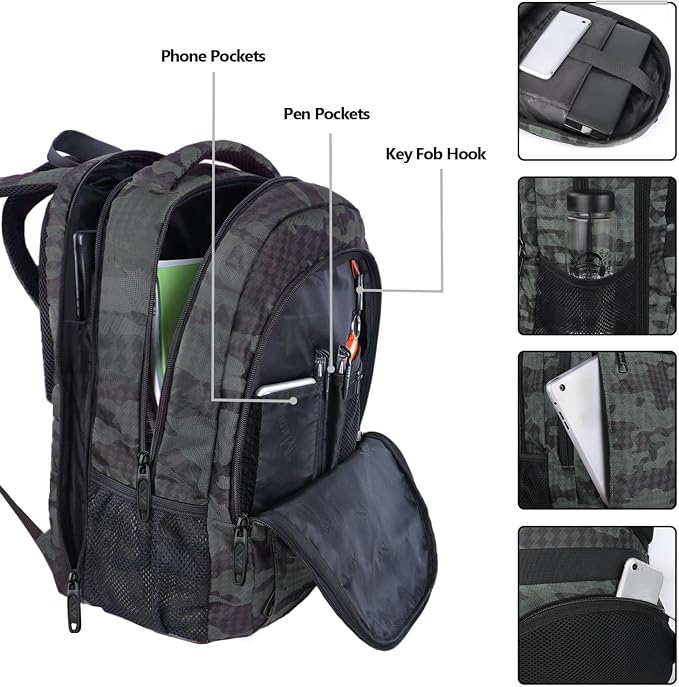 MATEIN 17.3 Inch Computer Backpack, Extra Large TSA Friendly Travel Laptop - Image 4