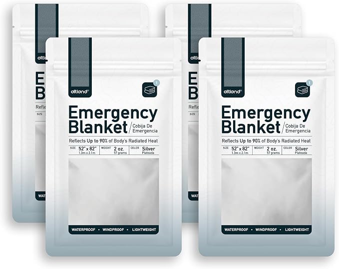 Altland 4 Pack of Emergency Blankets by Altland