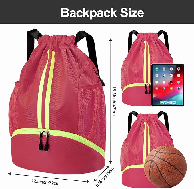 Hoedia Sports Drawstring Backpack - Image 6