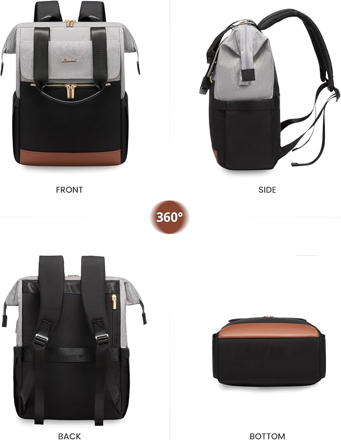 LOVEVOOK Laptop Backpack for Women, 15.6 Inch Work Laptop Bag - Image 9