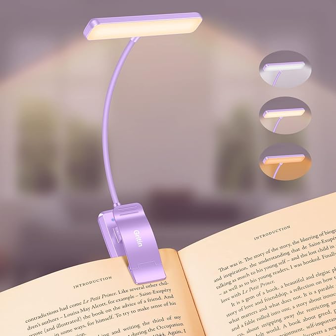 Gritin 19 LED Rechargeable Book Light by Gritin