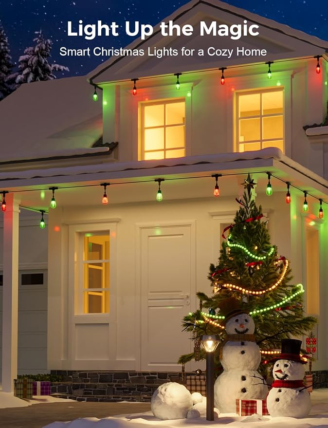 XMCOSY+ Outdoor String Lights Smart, 49Ft RGBCWIC Patio Lights Waterproof - Image 2