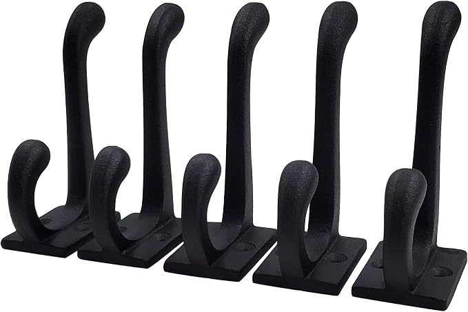 Claimed Corner Cast Iron Coat Hooks - Image 6