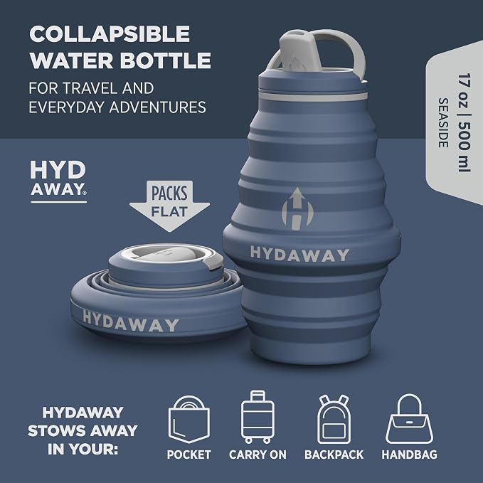 HYDAWAY 17oz Travel Collapsible Water Bottle - Image 2
