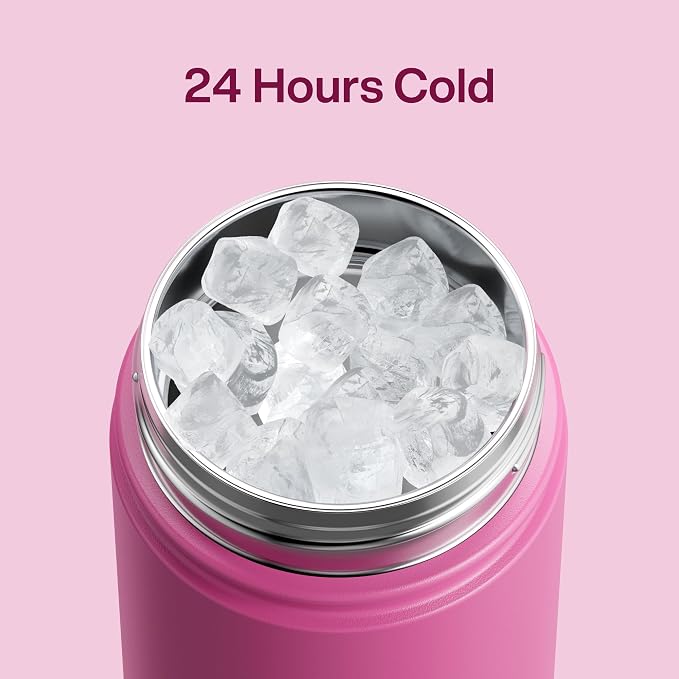 Kids Insulated Water Bottle - 12oz Stainless Steel Water Bottle with Dual Spouts - Image 4