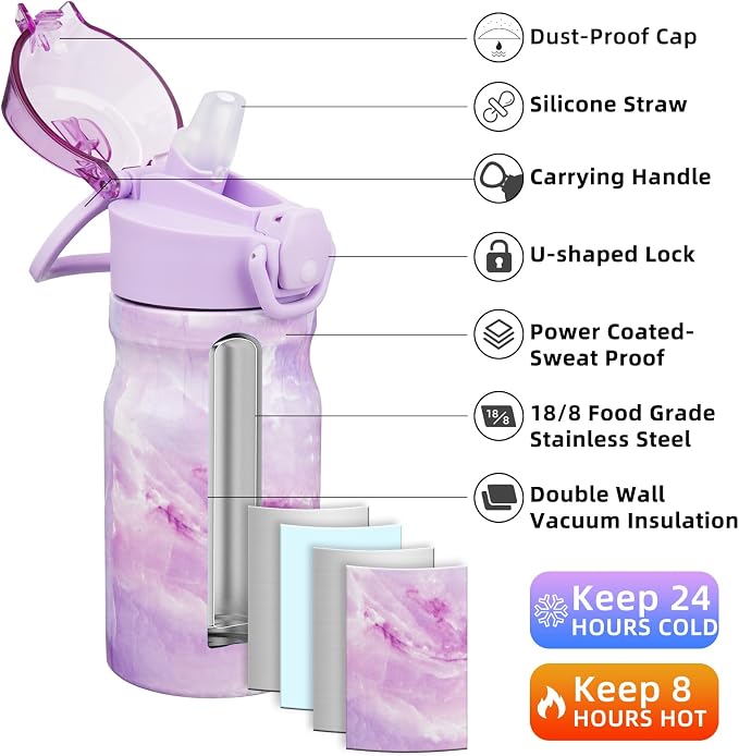 BJPKPK Stainless Steel Insulated Water Bottle - Image 2