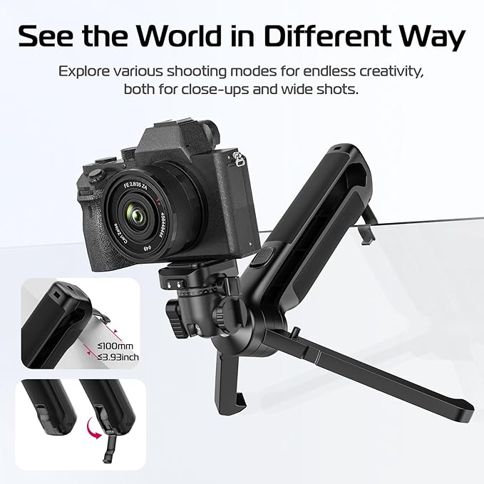 ULANZI TT38 One-Click Opening Vlogging Tripod Uka Quick-Release F38 w Cold Shoe - Image 4