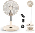 TriPole Foldable Standing Fan 12" Portable Rechargeable Battery Pedestal Fan by TriPole