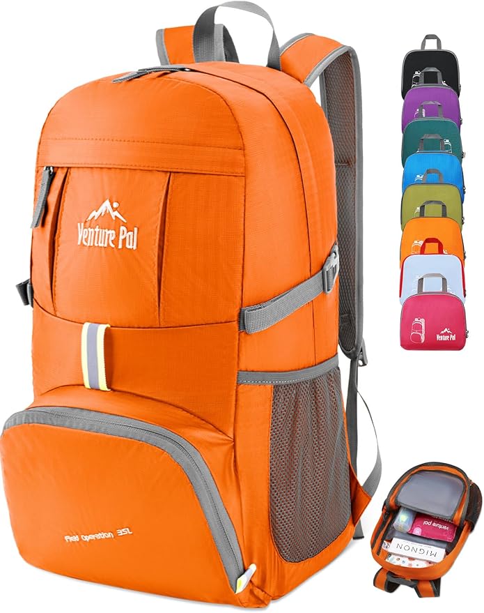 Venture Pal 35L Ultralight Lightweight Packable Foldable Travel Camping Hiking by VenturePal