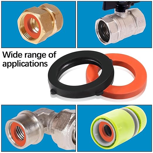 ZDBB 80 Pcs Garden Hose Gasket Rubber Seal, Fits All Standard 3/4 Inch Outdoor - Image 2